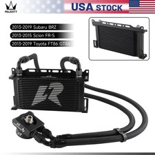 AN10 19 Row Oil Cooler Kit With Thermostatic For Subaru BRZ 13-19 Scion FR-S BK picture