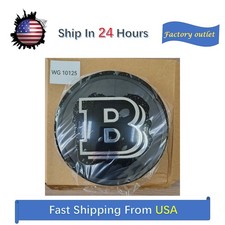 Black Brabus B 18.5CM Grille Badge  Emblems for Mercedes Benz A B C E S Class picture
