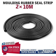 65.6ft U-Shape Black Car Door Edge Guard Molding Trim Rubber Edge Strip Seal picture