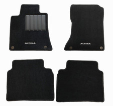 New Genuine OEM 2019-2024 Nissan Altima Black Logo 4pcs. Carpeted Floor Mats Set picture