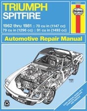 Triumph Spitfire, 1962-1981 Haynes workshop repair manual book picture
