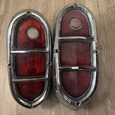 1950 1951 1952 DeSoto Tail Lights Assemblies Housing Lamp  Nice Drive Quality picture