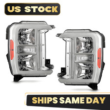 For 2023-2026 Ford F-250 F-350 XL XLT Super Duty Halogen Headlights W/Bulbs Pair picture
