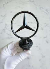 Mercedes Benz Black Hood Ornament Star AMG,C,E,S GLOSS BLACK WRATH picture