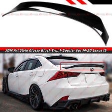 FOR 14-2020 LEXUS IS300 IS350 IS200 AR STYLE HIGH KICK GLOSS BLACK TRUNK SPOILER picture