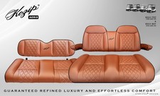 KOZIP EZGO TXT/RXV 1996-2026 GOLF CART FRONT/REAR SEAT/BACKREST CUSHIONS BROWN picture