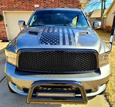 Distressed Hood Flag compatible with ..Ram  Ford .. Chevy  Truck Vinyl  Graphic picture