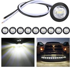 Nilight 10 PCS 3/4 Inch Round LED Clearance Light Front Rear Side Indicator picture