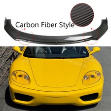 Carbon Fiber Style Front Bumper Lip Splitter Cover For 2005 Ferrari 360 Spider picture