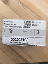 Ferrari Complete Power Window Controls Part#: 293193￼ picture