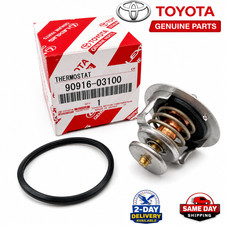 GENUINE TOYOTA 90916-03100 THERMOSTAT W/GASKET 4RUNNER TUNDRA SEQUOIA V8 COOLANT picture