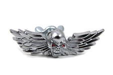 SKULL WING MEDALLION HARLEY DAVIDSON TOURING SOFTAIL DYNA SPORTSTER picture