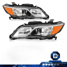 Driveforge For 2013-2015 Acura RDX Chrome Halogen Headlights Assembly Pair 13-15 picture