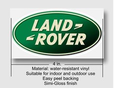 New Land Rover 4 in. oval sticker  only 2.99 but discounts if you buy 2 or more picture