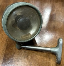 Vintage SPOT LIGHT w MIRROR Accessory Lamp OLD Car Truck PILLAR MOUNT picture