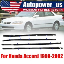 4Pcs Car Weatherstrip Window Moulding Trim Fits Honda Accord 1998-2002 picture