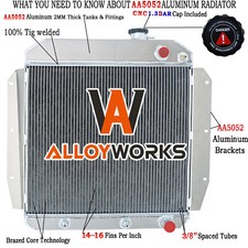 3Row Radiator Fits 1955-1959 1958 56 Chevy Pickup 3100 3200 3400 LS SWAP ENGINE. picture