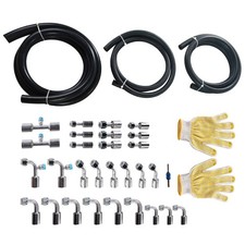 New 32pcs Air Conditioning Hose and Fitting Repair Kit, 6.5ft #6 #8 #10 AC Hoses picture