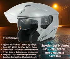Daytona Can-Am Spyder Jet Cool Grey  3/4 Helmet Clear Flip-Up -Smoke Down Shield picture