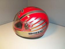 BIEFFE Motorcycle Racing Helmet Red XXLarge 62 GR 1500 ITALY picture