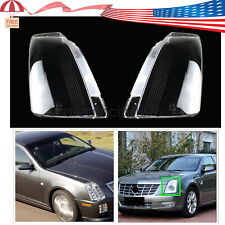 A Pair Front Headlight Lens Housing+ Sealant Glue For Cadillac STS 2005-2011 picture