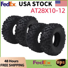 ⭐4PCS 28x10-12 ATV/UTV Tires 28x10-12 Heavy-Duty 6 Ply Constructio 28 10 12 UTV picture