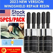 NEW 5Pcs Auto Glass Nano Repair Fluid Car Windshield Resin Crack Tool Kit Crack picture