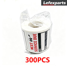 300PCS Car Oil Change Next Service Due Reminder Sticker Written Decals 2