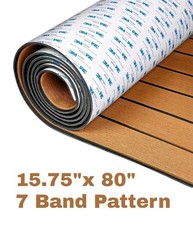 OCEANBROAD 80''x 15.75'' Boat Flooring 3M Self-Adhesive Backing Camel Brown  picture