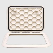 Jim Black Boat Deck Hatch 581-1317-04 | 17 x 13 Inch Arctic White picture