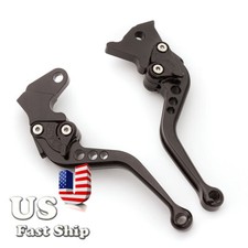 CNC Short Clutch Brake Levers Set For HONDA CBR1000RR/FIREBLADE 2004-2007 Black picture