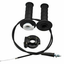 7/8in Motorcycle Twist Throttle Accelerator Handle Grips Cable Set Ftidiydiqywek picture