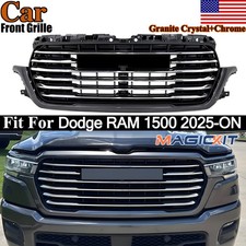 Fits Dodge RAM 1500 Laramie 2025-26 Granite Crystal+Chrome Front Bumper Grille picture