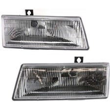 Headlight Set For 91-95 Dodge Caravan Plymouth Voyager Left & Right w/ bulb picture