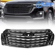 For Chevy Traverse 2022-2024 Front Bumper Upper Grille Assembly Grill Black Trim picture