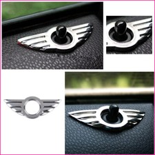 2x Car Accessories Door Pin Lock Wing Emblem Badge Stickers For Mini Cooper picture
