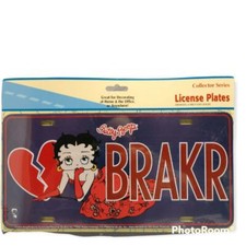 Betty Boop, License Plate New Car Tag Brakr picture