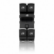 VW Golf Jetta Passat Tiguan CC Window Switch 5K4959857 Black Chrome OEM NEW picture