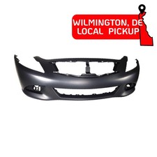 Front Bumper Cover For 2010-2013 Infiniti G37 Sedan Base/Journey w Fog Hls. PHL picture