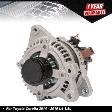 New Alternator For Toyota Corolla 2014 - 2019 L4 1.8L 125Amp 11776 104211-3301 picture