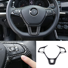For Volkswagen Passat 2016-2019 Carbon Fiber internal Steering Wheel Cover Trim picture