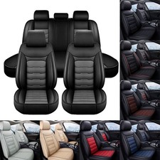Leather Seat Covers For RAM 1500 2500 3500 4500 5500 Full Set 5-Seats Protector picture