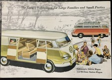 1958-59 VOLKSWAGEN VW Bus Van Transporter Sales Brochure Waukegan IL Advertising picture