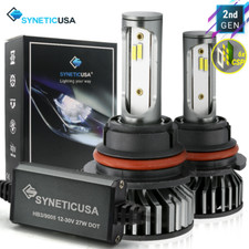 Syneticusa 9007 HB5 CSP LED Headlight Bulb 6000K White Hi/Lo Beam Kit Error Free picture