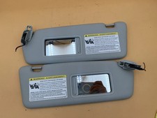 2009-2012 AUDI A4 (Sun Visor Assembly) Sedan Vinyl Mirror Right And Left Set OEM picture
