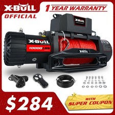 X-BULL 12v Electric Winch 10000LBS Synthetic Rope Towing Truck Off-Road 4WD SUV picture