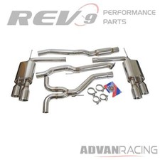 Rev9 Stainless Steel Cat-Back Exhaust Kit QUAD TIPS for ACCORD 18-22 picture