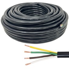 Heavy Duty 14 Gauge 4 Way Conductor Wire RV Trailer Cable Cord Insulated CCA picture