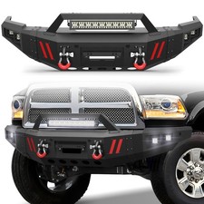 For 2010-2018 Ram 2500 /3500 Heavy Duty Front Bumpers W/ Winch Plate +LED Lights picture