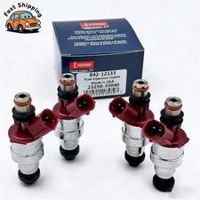 23250-35040 4Pcs Fuel Injectors DENSO For Toyota 4Runner Pickup T100 22RE 2.4L picture